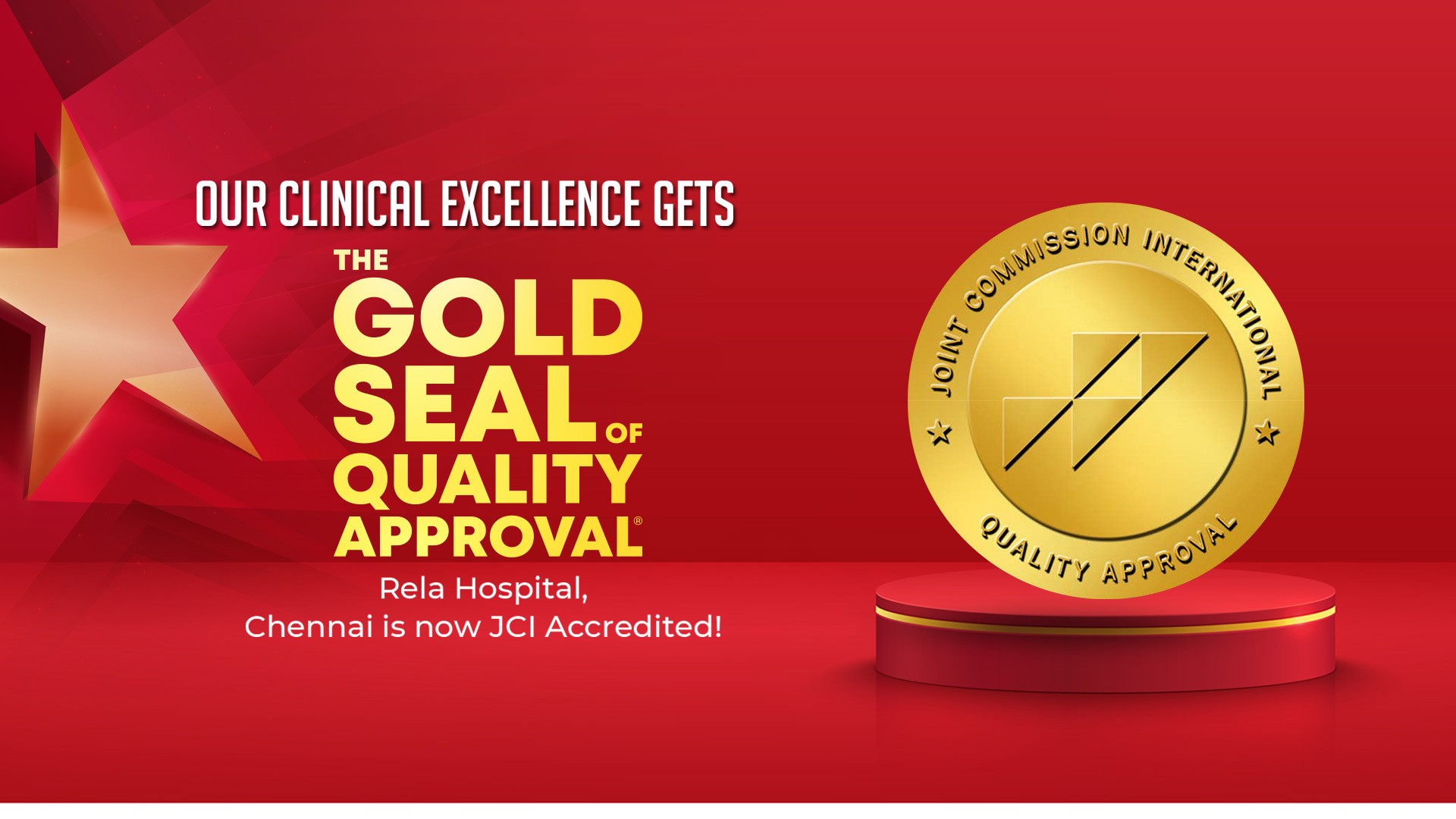 Our Clinical Excellence - The Gold Seal of Quality Approval