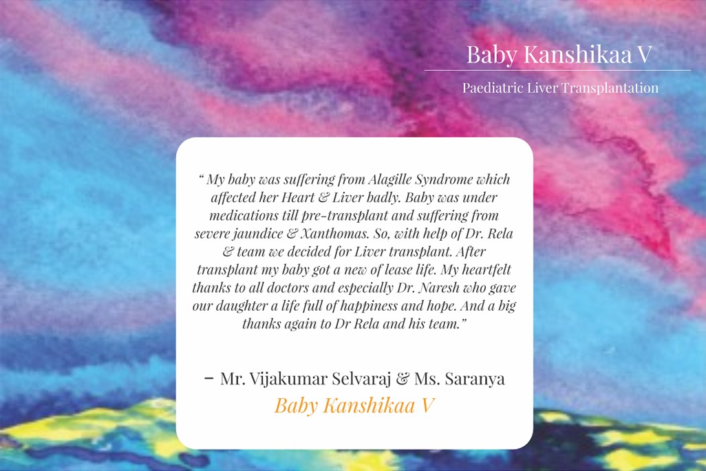 Kanshikaa – Paediatric Liver Transplantation Chennai